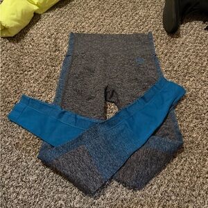 Gymshark Gray and Blue Leggings
